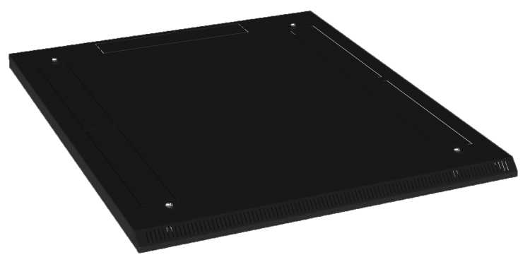 Angehobenes Dachblech für SZB/Silence Rack Dach - BxT 800x800 mm - schwarz