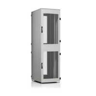 Schäfer IS-1 19"-Colocationrack - BHT 600x2200x1000mm - 2 Abteile - je 23 HE - lichtgrau