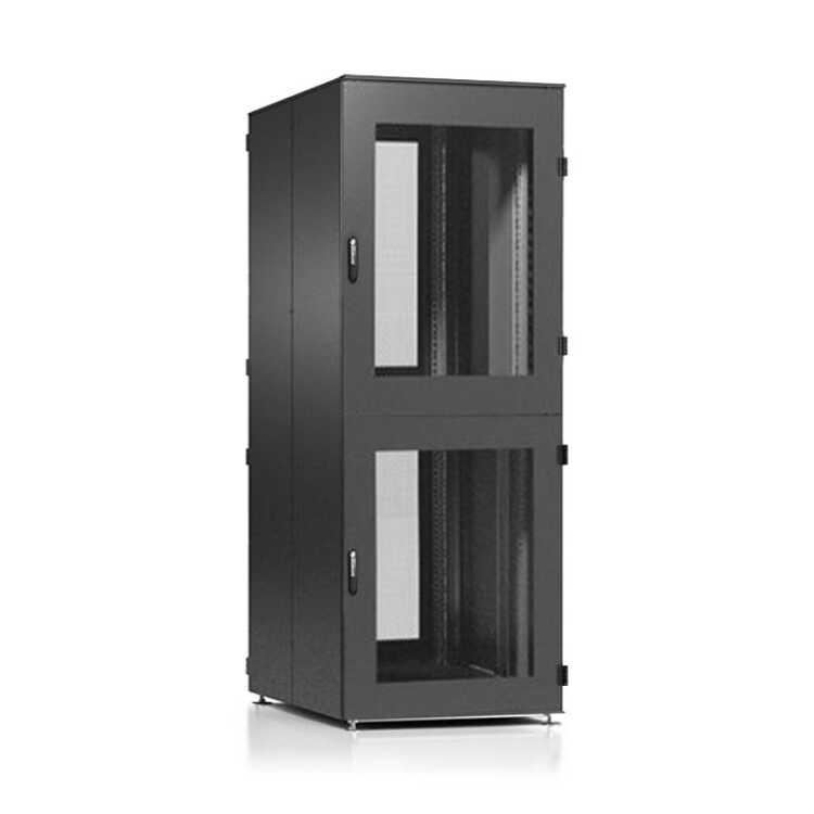 Schäfer IS-1 19"-Colocationrack - BHT 800x2200x1000mm - 2 Abteile - je 23 HE - schwarz