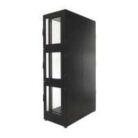 Schäfer IS-1 19"-Colocationrack - BHT 600x2000x1000mm - 3 Abteile - je 12 HE - schwarz