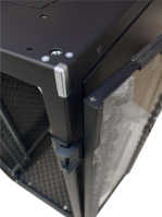 Schallgedämmter Serverschrank SILENCE RACK - 24 HE - 600 x 600 mm - schwarz