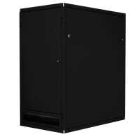 Schallgedämmter Serverschrank SILENCE RACK - 24 HE - 600 x 600 mm - schwarz