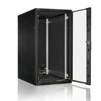 Schallgedämmter Serverschrank SILENCE RACK - 24 HE - 600 x 600 mm - schwarz