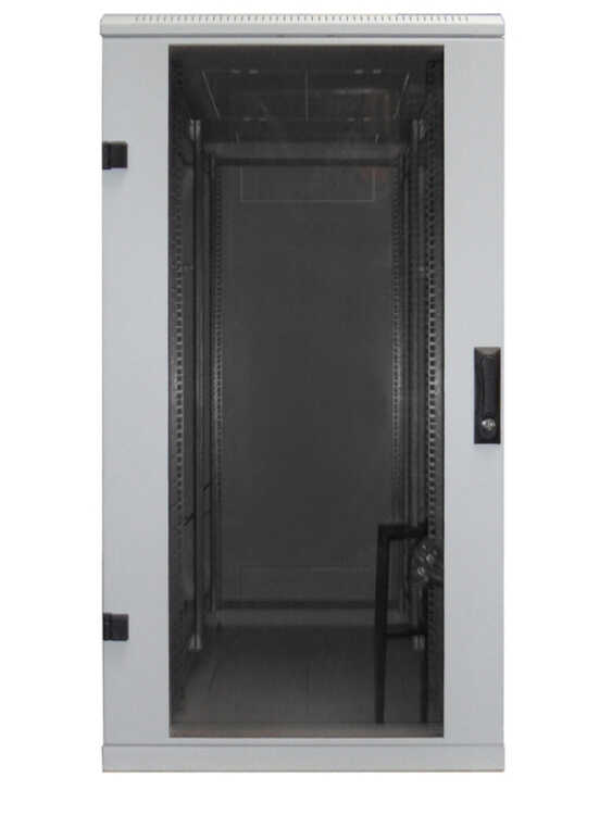 19"-Serverschrank/Netzwerkschrank RMA von TRITON - 27 HE - BxT 600x900 mm - lichtgrau - Sichttür - RückWAND