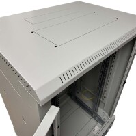 19"-Netzwerkschrank RMA von TRITON - 32 HE - BxT 800x600 mm - lichtgrau - Sichttür - RückWAND