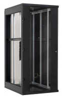 19"-Serverschrank/Netzwerkschrank RZA von TRITON - 42 HE - BxT 800x1000 mm - Front-Sichttür - Blechrückwand - schwarz - zerlegbar
