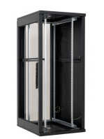 19"-Serverschrank/Netzwerkschrank RMA von TRITON - 42 HE - BxT 800x800 mm - schwarz - perforierte Türen