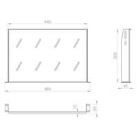 19" Fachboden - 300 mm Tiefe - 1 HE - 15 kg Traglast...