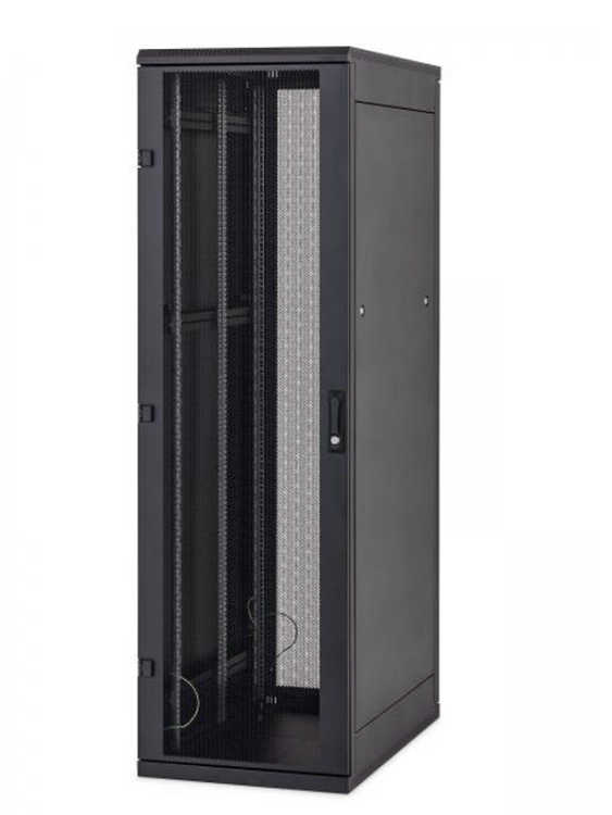 19"-Serverschrank/Netzwerkschrank RMA von TRITON - 42 HE - BxT 600x800 mm - schwarz - perforierte Türen