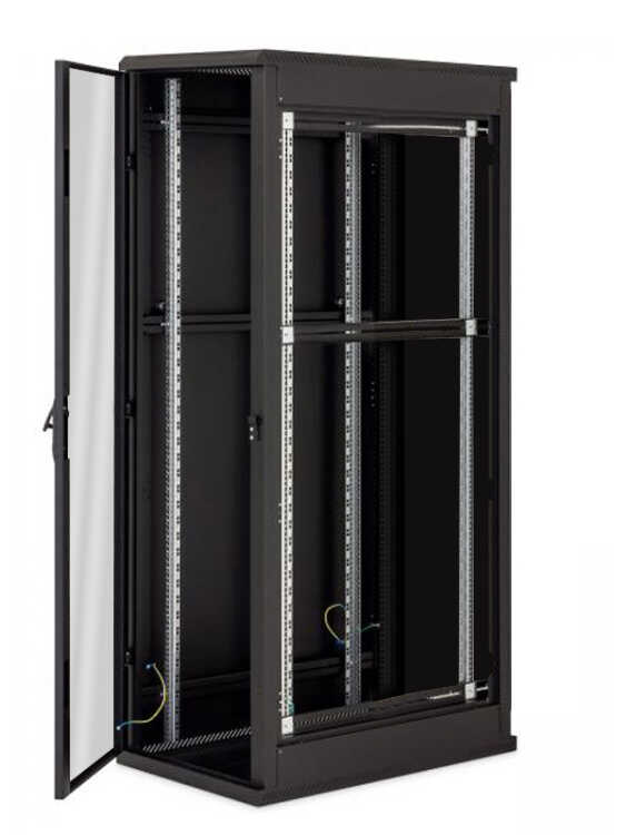 19-Serverschrank/Netzwerkschrank RMA von TRITON - 45 HE - BxT 600x600 mm - schwarz - Sichttür - RückWAND