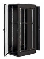 19"-Serverschrank/Netzwerkschrank RMA von TRITON - 45 HE - BxT 600x1000 mm - schwarz - Sichttür - RückWAND