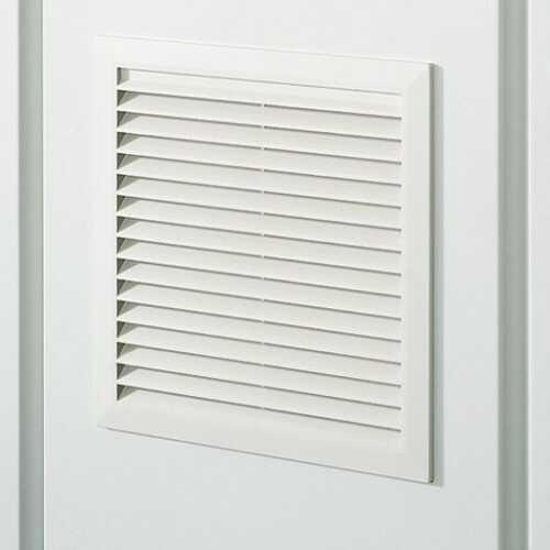 Filterlüfter IP54 von SCHÄFER IT-SYSTEMS - 230 V Aktiv-Ventilator - 163 m³/h Luftdurchsatz - HxBxT 148x148x64,5 mm - lichtgrau