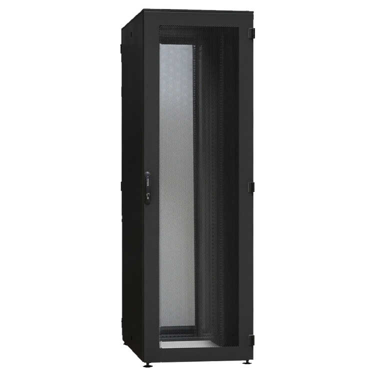 IS-1 High-End Serverrack von SCHÄFER - perforierte Türen - 43 HE - BxT 600x1200 mm - schwarz