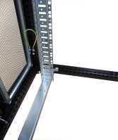 IS-1 Serverrack von SCHÄFER - perforierte, geteilte Doppeltüren - 47 HE - o. Seitenwände - 800x1000 mm - schwarz