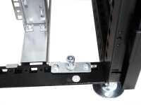IS-1 Serverrack von SCHÄFER - perforierte, geteilte Doppeltüren - 47 HE - o. Seitenwände - 800x1000 mm - schwarz