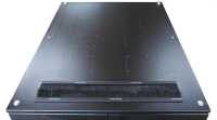IS-1 Serverrack von SCHÄFER - perforierte, geteilte Doppeltüren - 47 HE - o. Seitenwände - 800x1200 mm - schwarz
