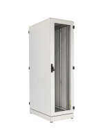 IS-1 Serverrack von SCHÄFER - Sichttür - Vollblechtür - 43 HE - Schutzgrad IP54 - 600x1000 mm - Sockel - lichtgrau