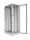 IS-1 Serverrack von SCHÄFER - Sichttür - Vollblechtür - 43 HE - Schutzgrad IP54 - 600x1000 mm - Sockel - lichtgrau