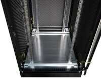 Schallgedämmter Serverschrank SCHÄFER IS-1 silenced - 43 HE - 800x800 mm - Sichttür/Vollblechtür - Sockel - schwarz