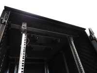 Schallgedämmter Serverschrank SCHÄFER IS-1 silenced - 43 HE - 800x1000 mm - Sichttür/Vollblechtür - Sockel - schwarz