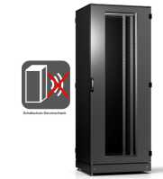 Schallgedämmter Serverschrank SCHÄFER IS-1 silenced - 43 HE - BxT 800x1000 mm - Sichttür - Vollblechtür - Sockel - 4 Silent-Ventilatoren - schwarz