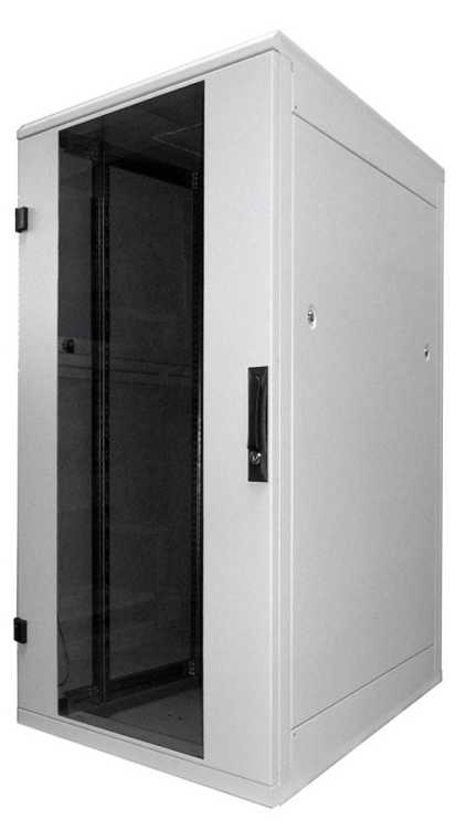 19&quot;-Serverschrank/Netzwerkschrank RZA von TRITON - 32 HE - BxT 600x900 mm - Front-Sichtt&uuml;r - Blechr&uuml;ckwand - lichtgrau - zerlegbar