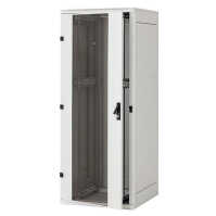 19"-Serverschrank/Netzwerkschrank RZA von TRITON - 32 HE - BxT 800x800 mm - Front-Sichttür - RückWAND - lichtgrau - zerlegbar