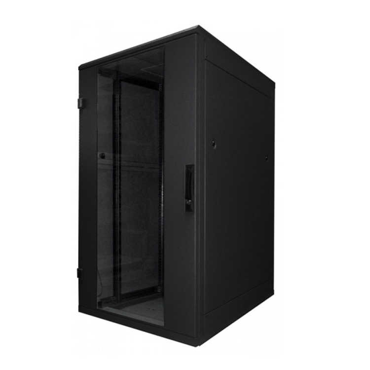 19"-Serverschrank/Netzwerkschrank RZA von TRITON - 32 HE - BxT 800x1000 mm - Front-Sichttür - Blechrückwand - zerlegbar - schwarz
