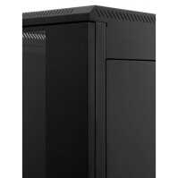 19"-Serverschrank/Netzwerkschrank RZA von TRITON - 42 HE - BxT 800x800 mm - Front-Sichttür - Blechrückwand - zerlegbar - schwarz