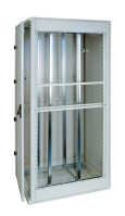19"-Serverschrank/Netzwerkschrank RZA von TRITON - 42 HE - BxT 800x1200 mm - perforierte Türen - lichtgrau - zerlegbar