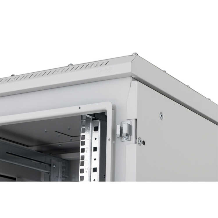 19-Serverschrank RIE von TRITON - Schutzgrad IP54 - 42 HE - BxT 800 x 1000 mm - Sichttür - Rückwand - lichtgrau