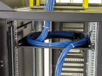 19" Kabelreservehalterung - für große Kabelbündel - horizontale oder vertikale Montage - lichtgrau