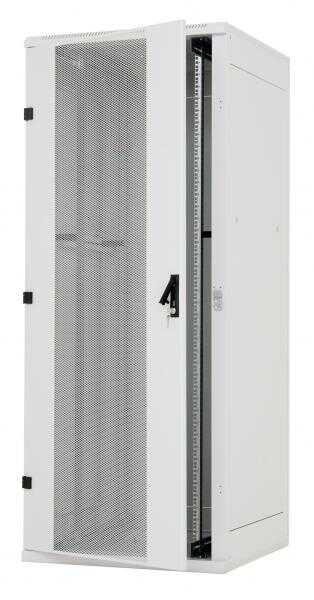 19"-Serverschrank/Netzwerkschrank RZA von TRITON - 45 HE - BxT 800x1000 mm - perforierte Fronttür - Rückwand – lichtgrau – zerlegbar