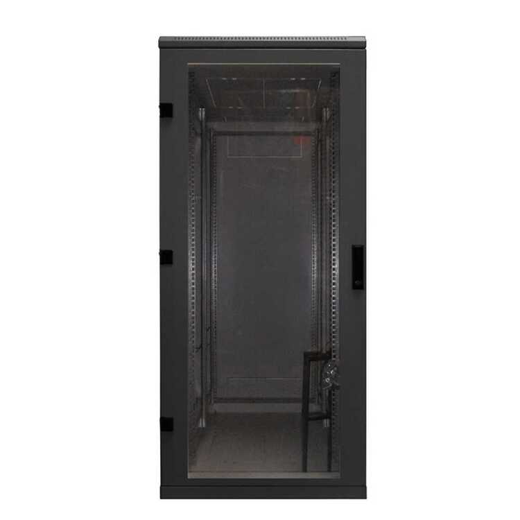 19"-Serverschrank/Netzwerkschrank RZA von TRITON - 37 HE - BxT 600x900 mm - Front-Sichttür - RückWAND - zerlegbar - schwarz