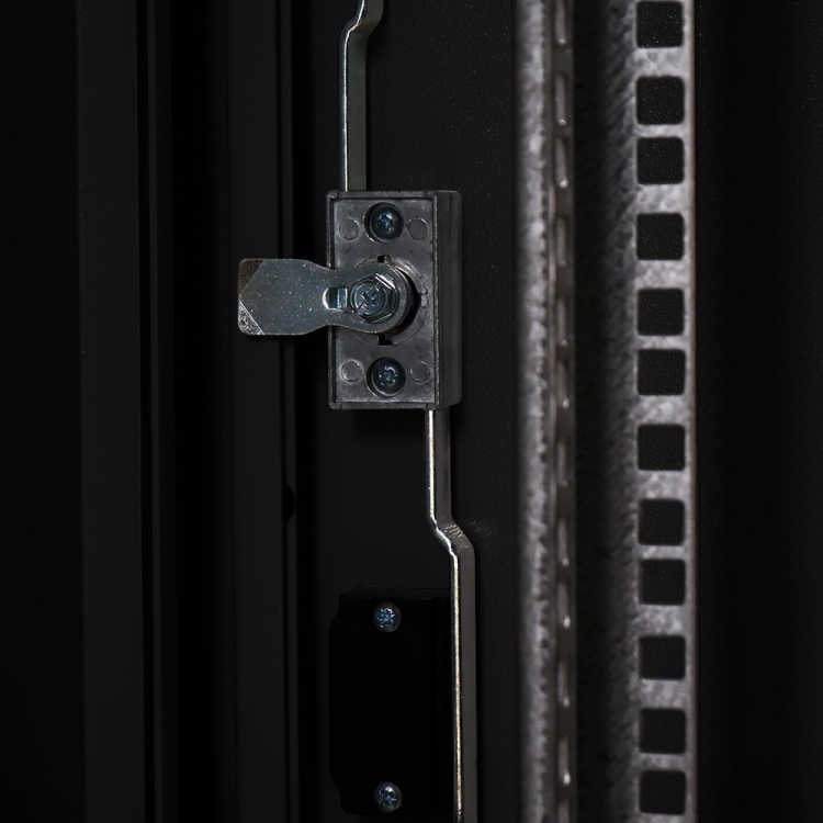 19-Serverschrank SZB IT - 24 HE - 600 x 1000mm - perforierte Türen - schwarz