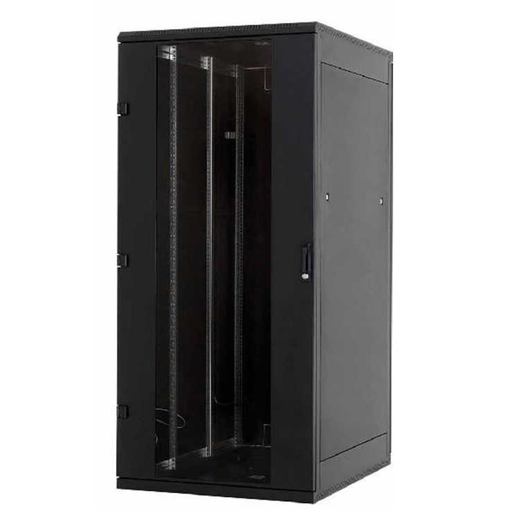 19&quot;-Serverschrank/Netzwerkschrank RZA von TRITON - 45 HE - BxT 800x1000 mm - Front-Sichtt&uuml;r - Blechr&uuml;ckwand - schwarz - zerlegbar