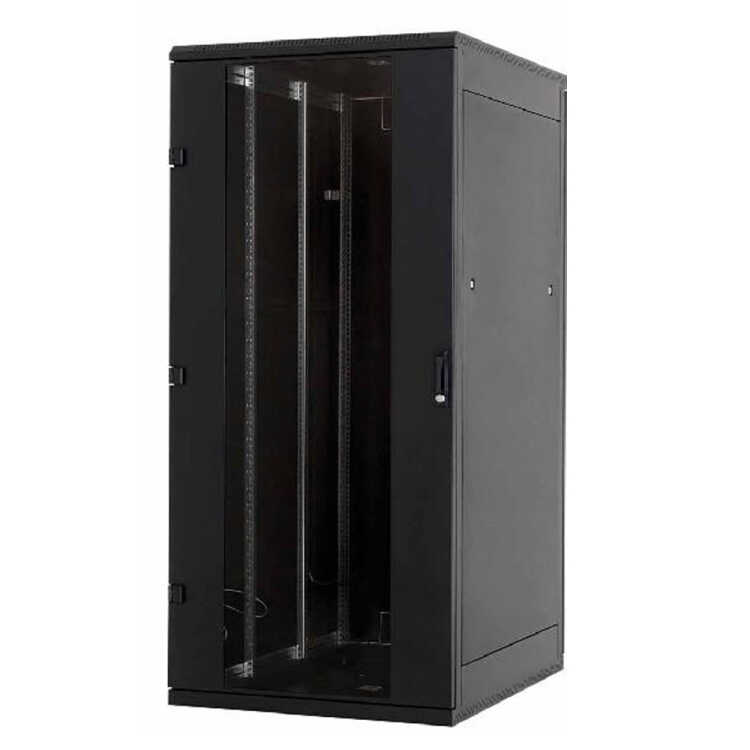 19"-Serverschrank RZA von TRITON - 45 HE - BxT 800x1000 mm - Front-Sichttür - RückWAND - schwarz - zerlegbar
