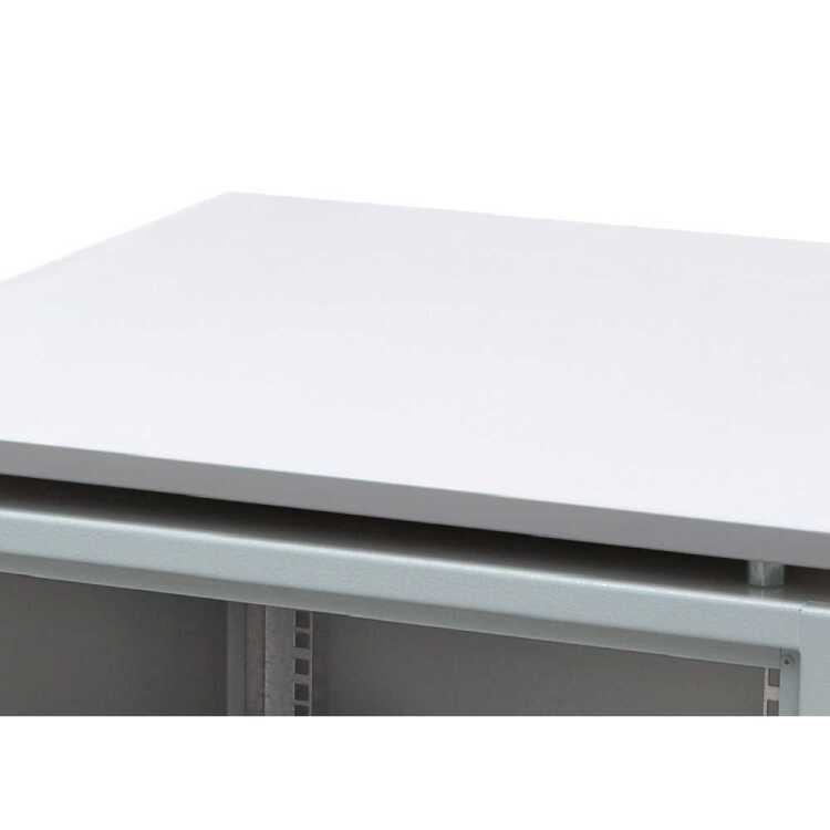 Deko-Holzplatte "Lichtgrau" für Server-/Netzwerkschränke - für Schrankdachmaße B 800 x T 800 mm