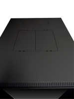 19&quot;-Serverschrank/Netzwerkschrank RMA von TRITON - 22 HE - BxT 600x900 mm - schwarz - perforierte T&uuml;ren