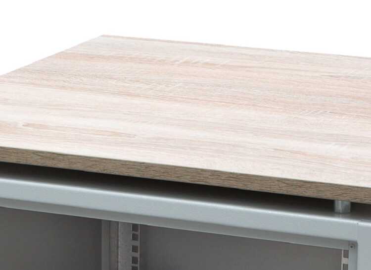 Deko-Holzplatte für SJB / SZB IT / SILENCE RACKs - Dekor "Eiche Sonoma" - B 600 x T 600 mm