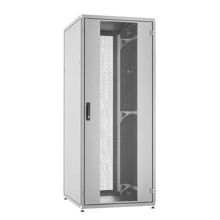 19"-Serverschrank SZB IT - 45 HE - 800 x 1200 mm - perforierte Türen - lichtgrau