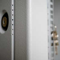 19"-Serverschrank SZB IT - 45 HE - 600 x 1200 mm - perforierte Türen - lichtgrau