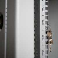 19"-Serverschrank SZB IT - 42 HE - 600 x 1200mm - perforierte Türen - lichtgrau