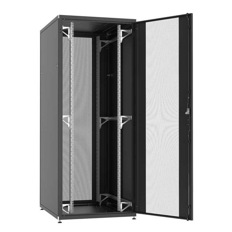 19"-Serverschrank SZB IT - 42 HE - 800 x 1200 mm - perforierte Türen - schwarz