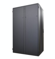 19"-Serverschrank SZB IT - 42 HE - 800 x 1200 mm - perforierte Türen - schwarz