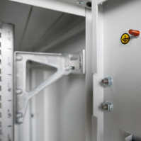 19"-Serverschrank SZB IT - 42 HE - 800 x 1200 mm - perforierte Türen - lichtgrau