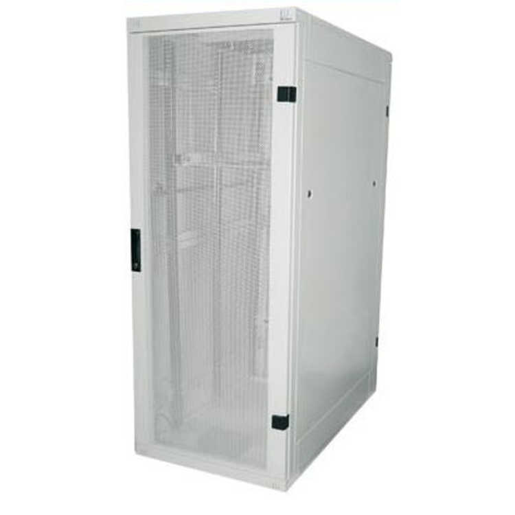 19"-Serverschrank/Netzwerkschrank RZA von TRITON - 42 HE - BxT 800x1000 mm - perforierte Türen - lichtgrau - zerlegbar