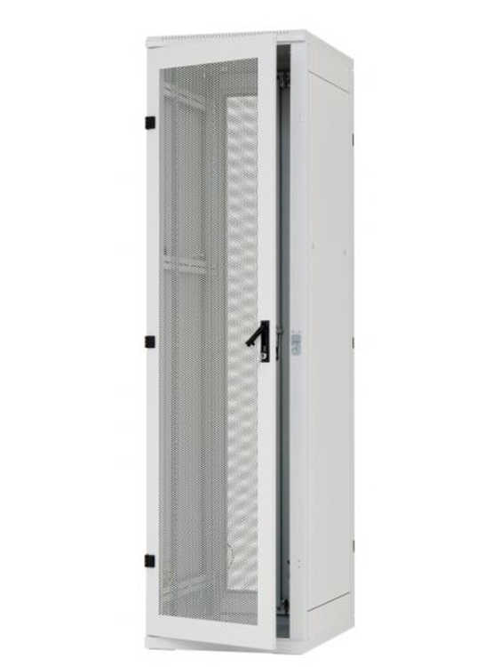19&quot;-Serverschrank/Netzwerkschrank RZA von TRITON - 42 HE - BxT 600x1000 mm - perforierte T&uuml;ren - lichtgrau - zerlegbar