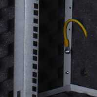 Schallgedämmter 19"-Schrank SILENCE RACK Office - 12 HE - 600x600 mm - lichtgrau