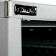 Schallgedämmter Serverschrank SILENCE RACK - 18 HE - 600 x 600 mm - lichtgrau